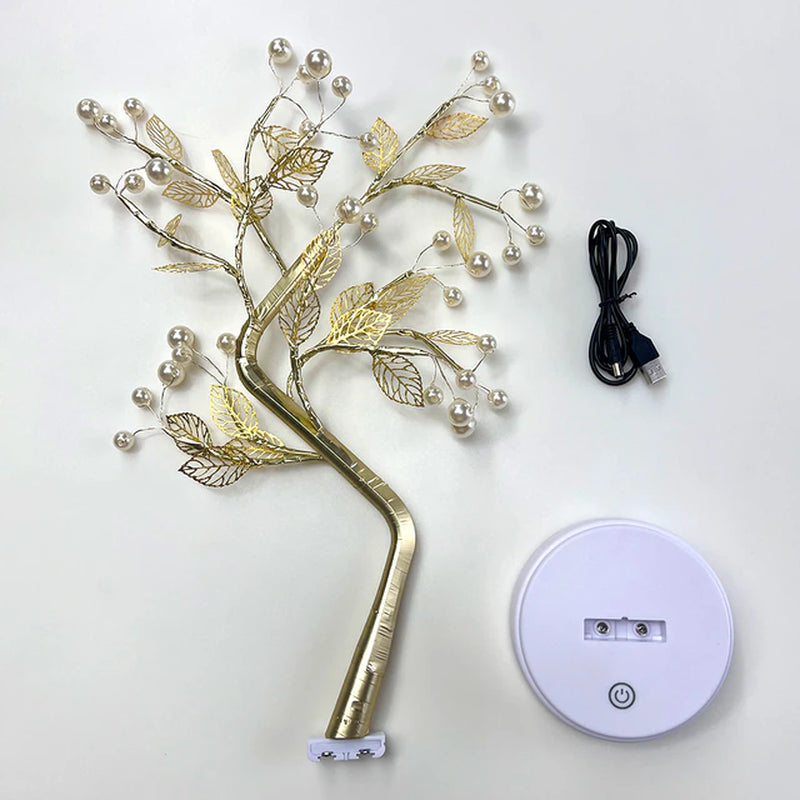 Tabletop Tree Lamp with Decorative LED Lights