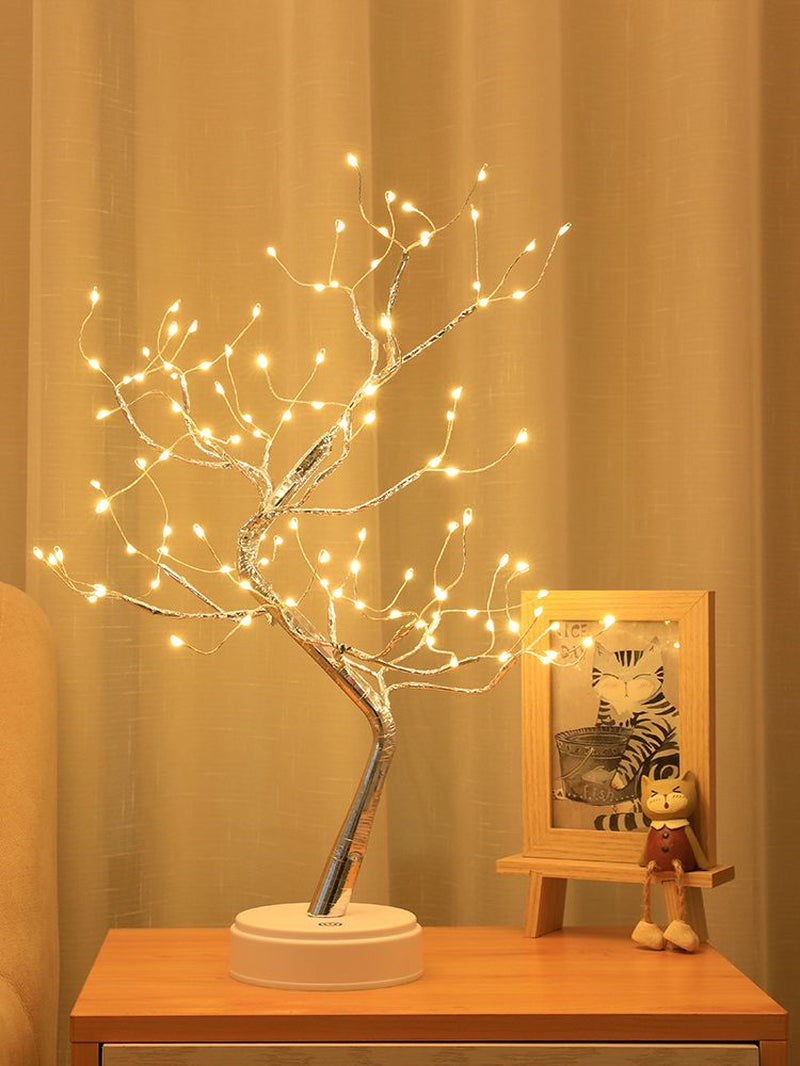 Tabletop Tree Lamp with Decorative LED Lights