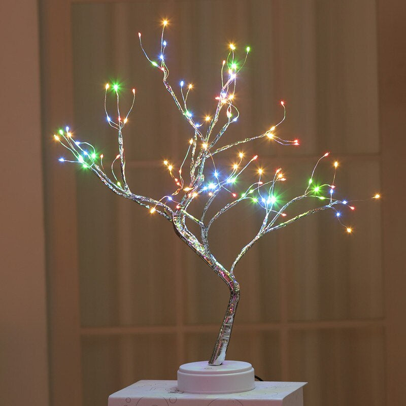 Tabletop Tree Lamp with Decorative LED Lights