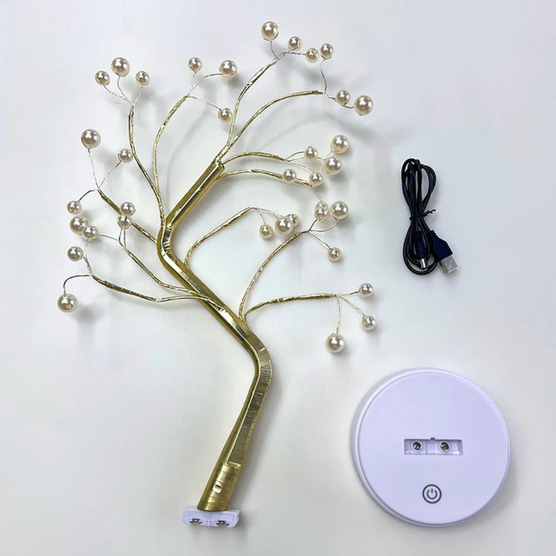 Tabletop Tree Lamp with Decorative LED Lights