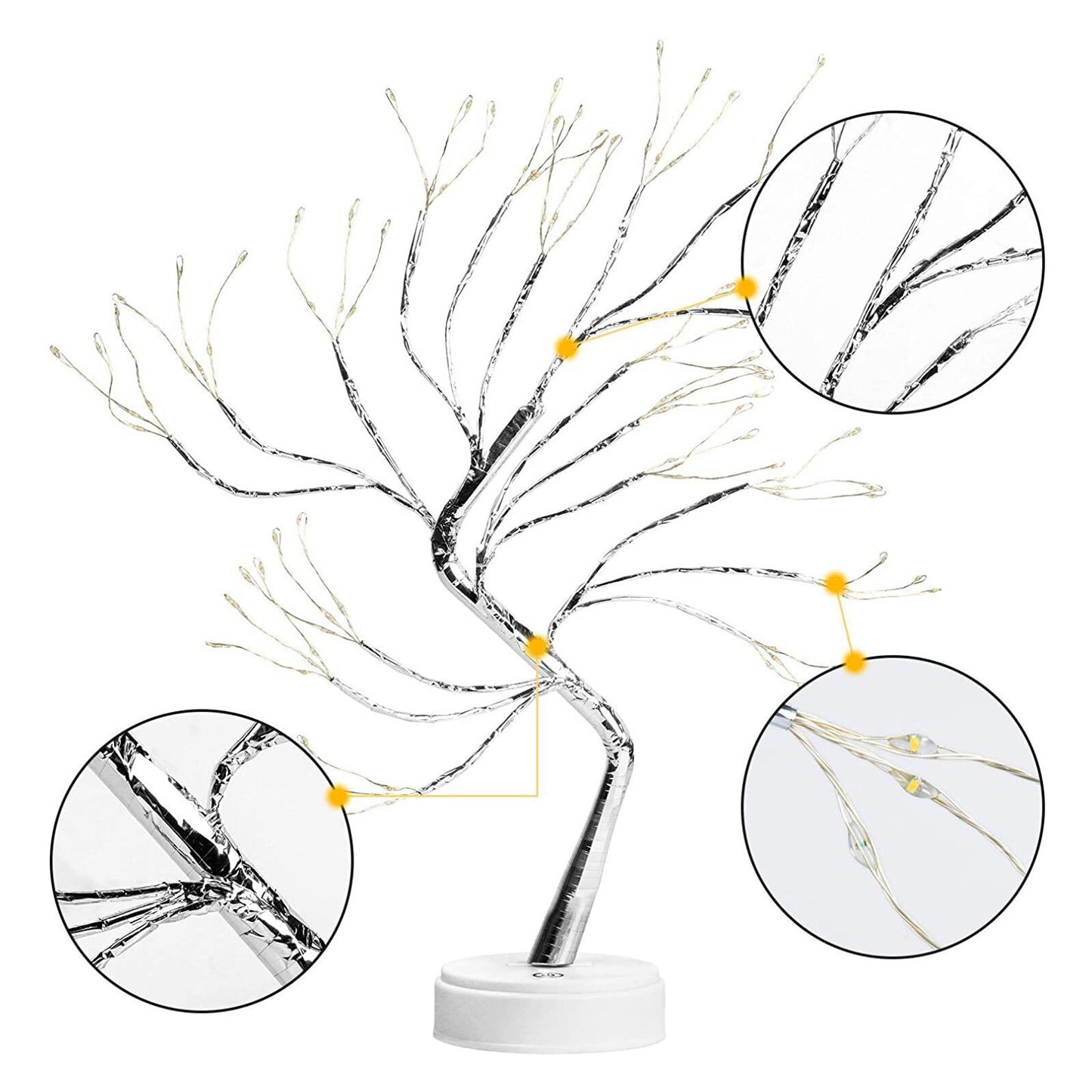 Tabletop Tree Lamp with Decorative LED Lights